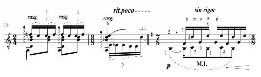 Passacalle - m.178 - 179