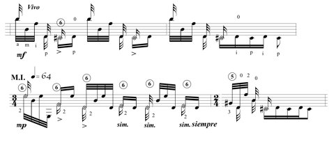 Fantasia (verde limon) - m. 27-30